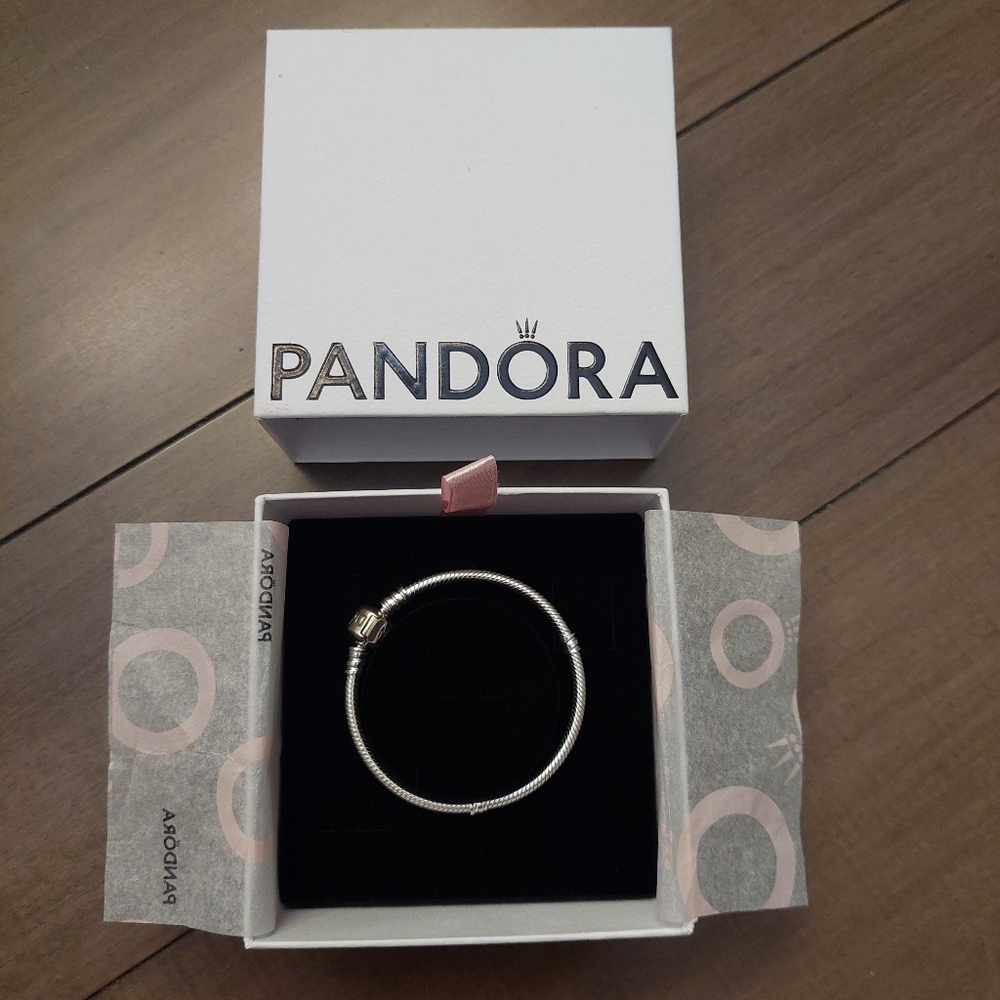 Pandora Barrel Clasp Snake Chain Bracelet